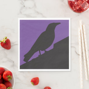 Servilleta De Papel Corvids - Blackbird Raven