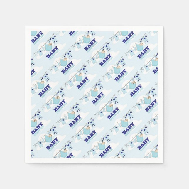 Servilleta De Papel COSAS DE FIESTA/Ducha PARA BEBÉ NIÑO (Anverso)