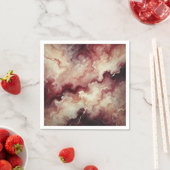 Servilleta De Papel Cosecha de mármol otoñal Découpage Napkins (In situ)