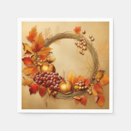 Servilleta De Papel Cosecha Rústica: Cosecha de flores