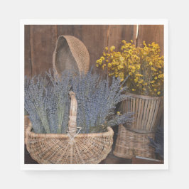 Servilleta De Papel Cosecha Rústica de Lavanda