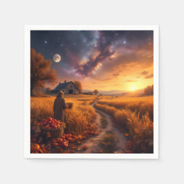 Servilleta De Papel Cosmic Autumn Harvest Leggings Tights