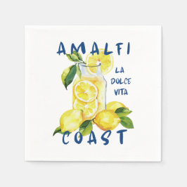 Servilleta De Papel Costa Amalfitana - La Dolce Vita Limoncello