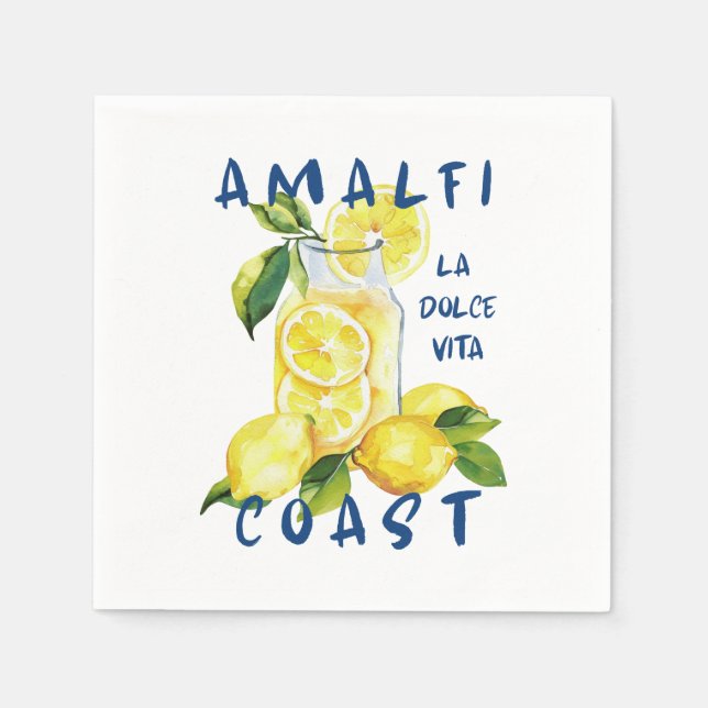 Servilleta De Papel Costa Amalfitana - La Dolce Vita Limoncello (Anverso)