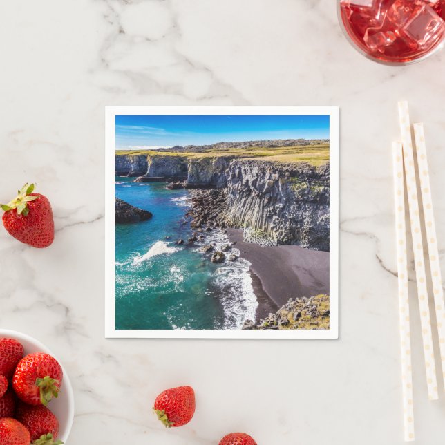 Servilleta De Papel Costa Hellnahraun, Islandia (In situ)