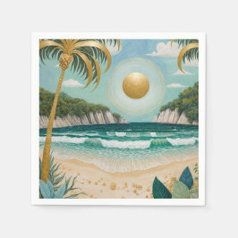 Servilleta De Papel Costas doradas