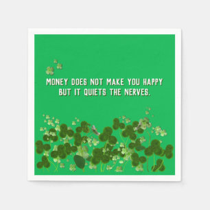 Servilleta De Papel Cotización irlandesa sabia con shamrock