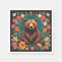 Servilleta De Papel Cottagecore Bear