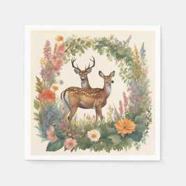 Servilleta De Papel Cottagecore Cute Deer