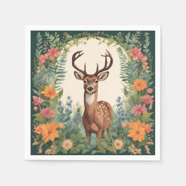 Servilleta De Papel Cottagecore Cute Deer