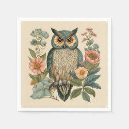Servilleta De Papel Cottagecore Cute Owl