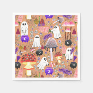 Servilleta De Papel Cottagecore Halloween Ghouls