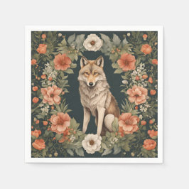Servilleta De Papel Cottagecore Lobo
