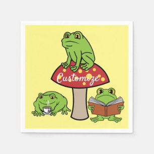 Servilleta De Papel Cottagecore Ranas Thunder_Cove 