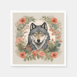 Servilleta De Papel Cottagecore Wolf