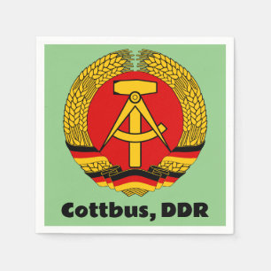Servilleta De Papel Cottbus, Alemania Oriental (DDR, RDA) Ossi