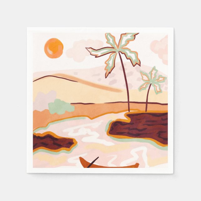 Servilleta De Papel Cotton Candy Skies (Anverso)