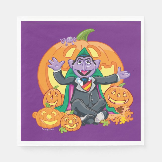 Servilleta De Papel Count von Count | Calabazas de Halloween (Anverso)