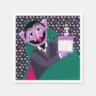 Servilleta De Papel Count Von Count Confetti Cumpleaños