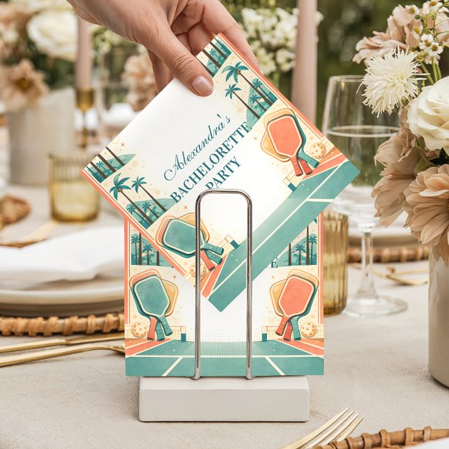 Servilleta De Papel Country Club Pickleball Bachelorette (Subido por el creador)