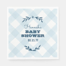 Servilleta De Papel Country Gingham Baby Shower