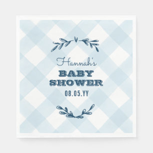 Servilleta De Papel Country Gingham Baby Shower