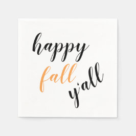 Servilleta De Papel Country Happy Fall Y la moda festiva