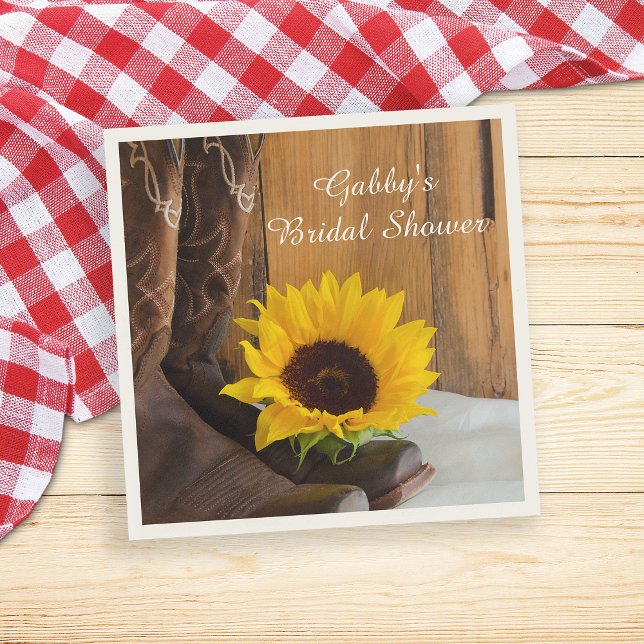 Servilleta De Papel Country Sunflower Western Brillante (Subido por el creador)
