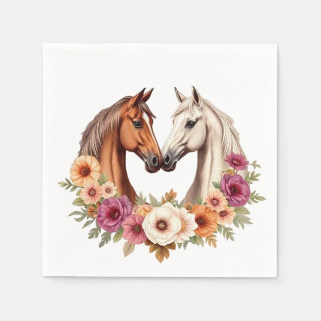 Servilleta De Papel Country Western Horses (Anverso)