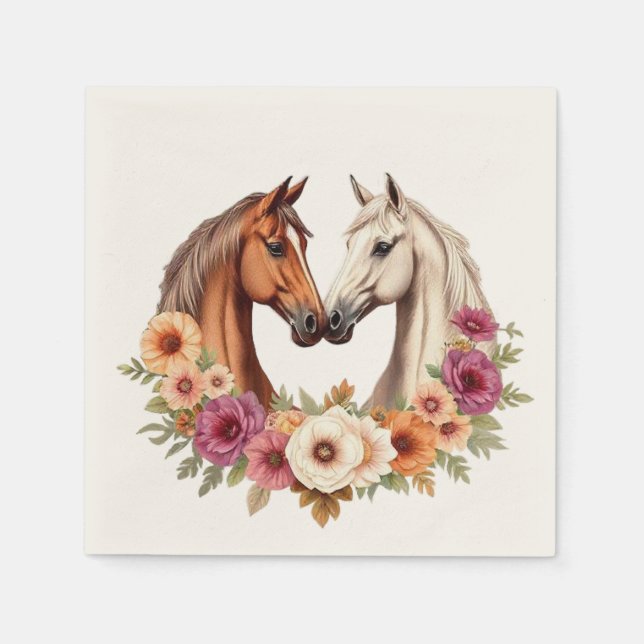 Servilleta De Papel Country Western Horses (Anverso)