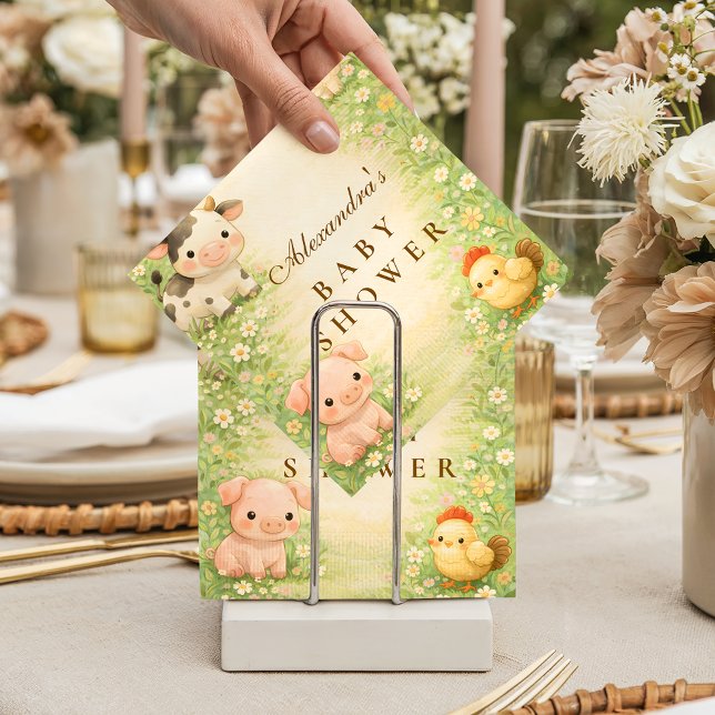 Servilleta De Papel Countryside Barnyard Baby Shower (Subido por el creador)