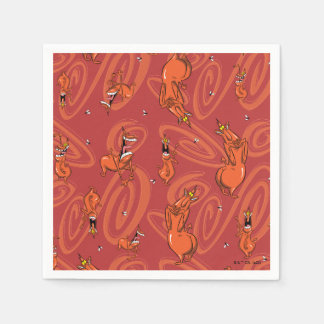 Servilleta De Papel Cow and Chicken Red Guy Pattern