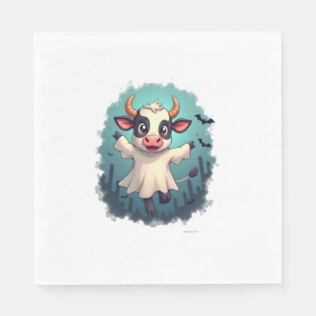 Servilleta De Papel Cow Ghost Boo-levard (Anverso)