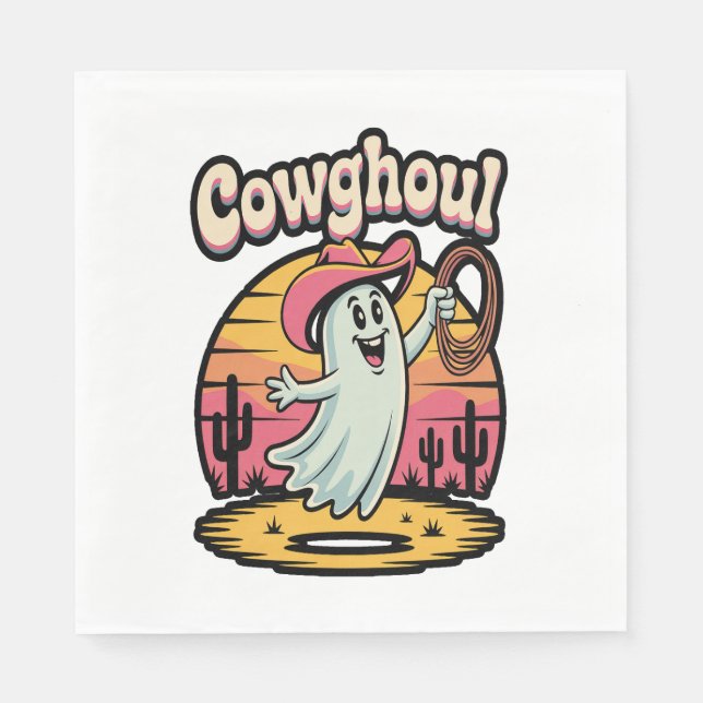 Servilleta De Papel Cow Ghoul Halloween Spooky (Anverso)