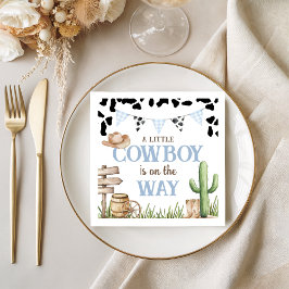 Servilleta De Papel Cowboy Baby Shower Party Napkins