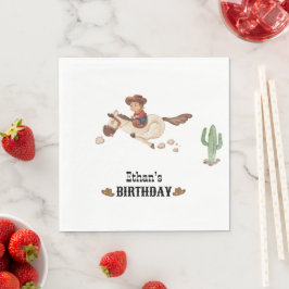 Servilleta De Papel Cowboy Birthday Rodeo Fiesta
