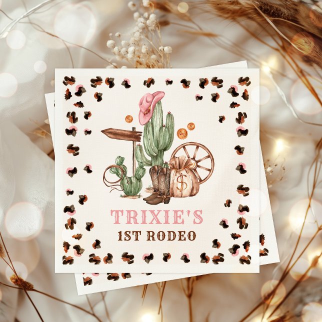 Servilleta De Papel Cowgirl Wild West Primera fiesta de cumpleaños de  (Subido por el creador)