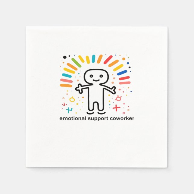 Servilleta De Papel Coworker Viral de Ayuda Emocional (Anverso)