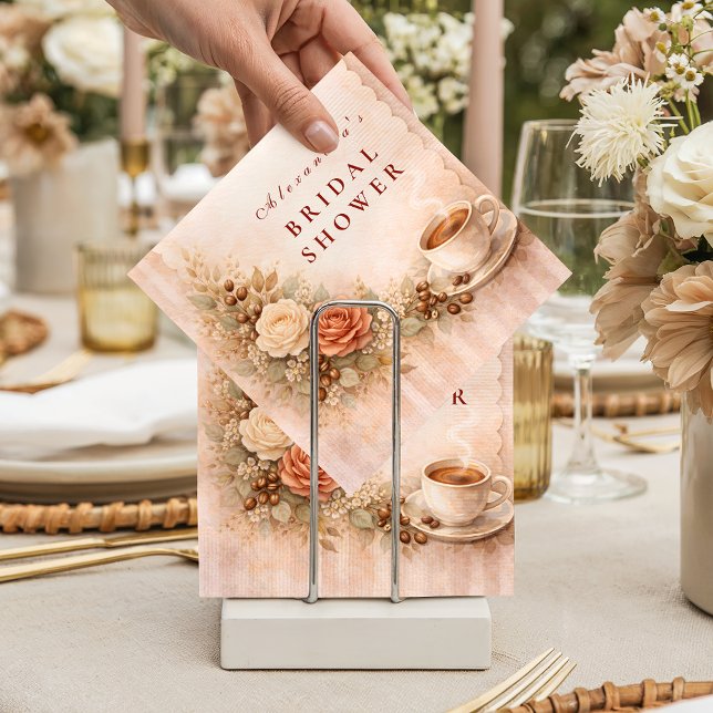 Servilleta De Papel Cozy Cafe Romance Bridal Shower (Subido por el creador)
