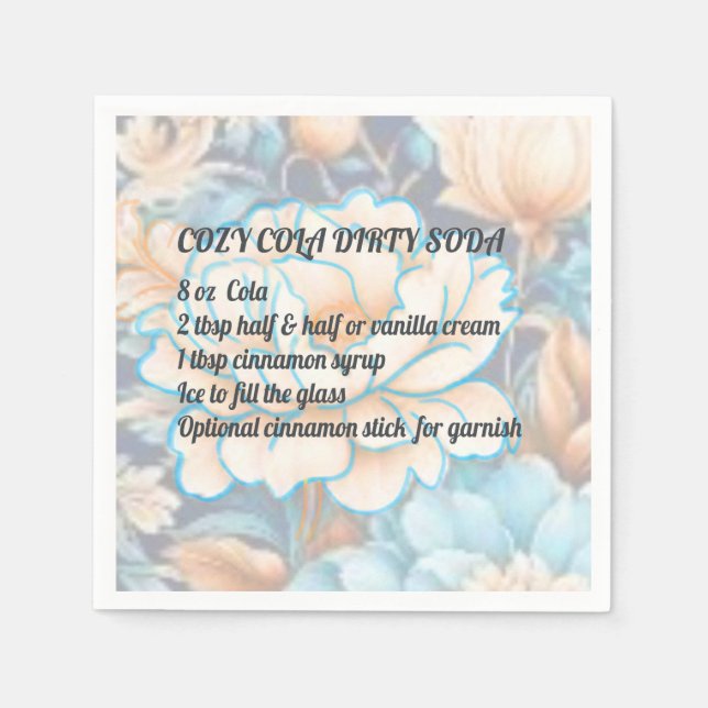 Servilleta De Papel Cozy Cola Dirty Soda Napkin (Anverso)