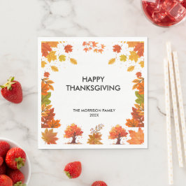 Servilleta De Papel Cozy Fall Thanksgiving Dinner Party