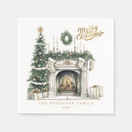 Servilleta De Papel Cozy Merry Christmas Winter Napkins