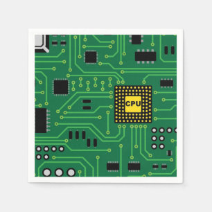 Servilleta De Papel CPU I de la placa de circuito del empollón