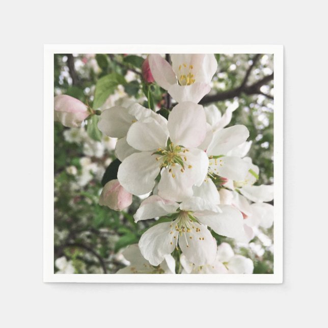 Servilleta De Papel Crabapple floreciente (Anverso)