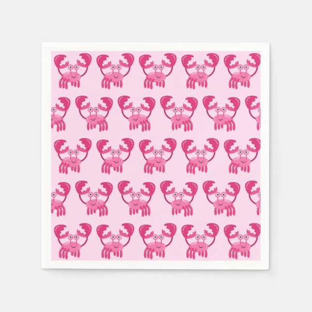 Servilleta De Papel Crabs Seashore Fiesta (Anverso)