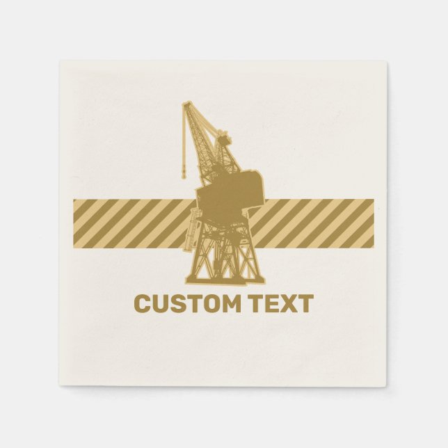 Servilleta De Papel Crane del patio (Anverso)