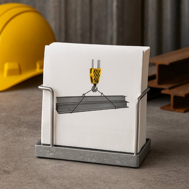 Servilleta De Papel Crane Lifting Girders Papel Napkins (Subido por el creador)