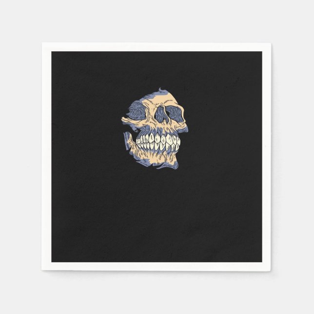 Servilleta De Papel Cráneo de Peekaboo (Anverso)