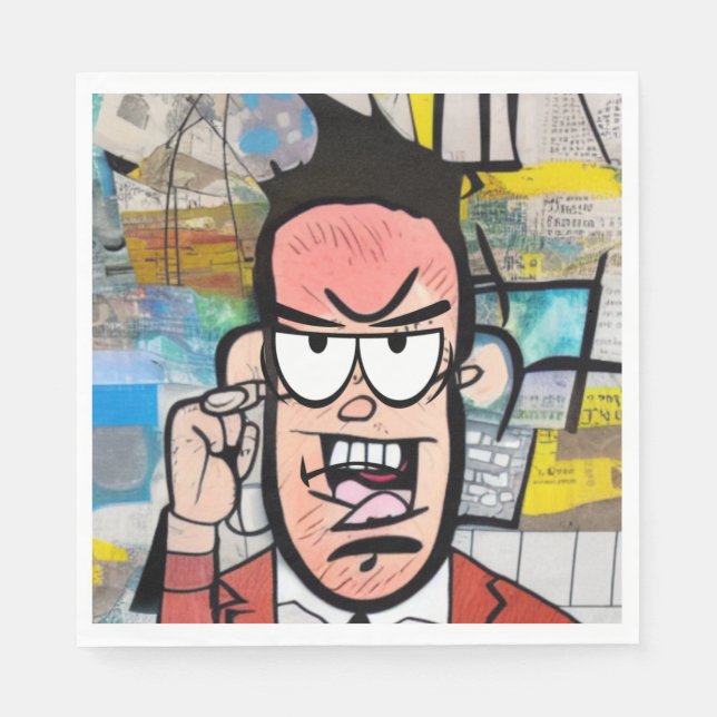 Servilleta De Papel Cranky Man (Anverso)