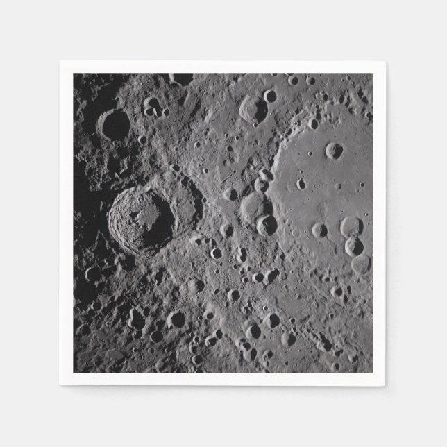 Servilleta De Papel Cráteres lunares Artemis II (Anverso)